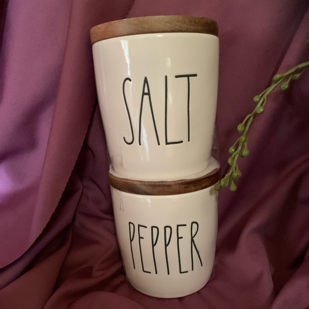 RAE DUNN practical and cute Salt and Pepper shakers…NWOT
